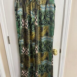 Free People Multicolor Wide Leg Pants